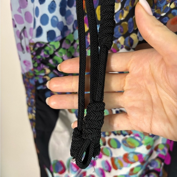 Anthropologie Silk Colorful Abstract Pattern t-shirt Dress size XS - Picture 10 of 11